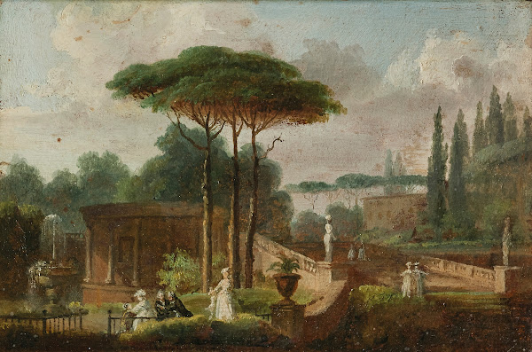 Paysage romain avec des personnages