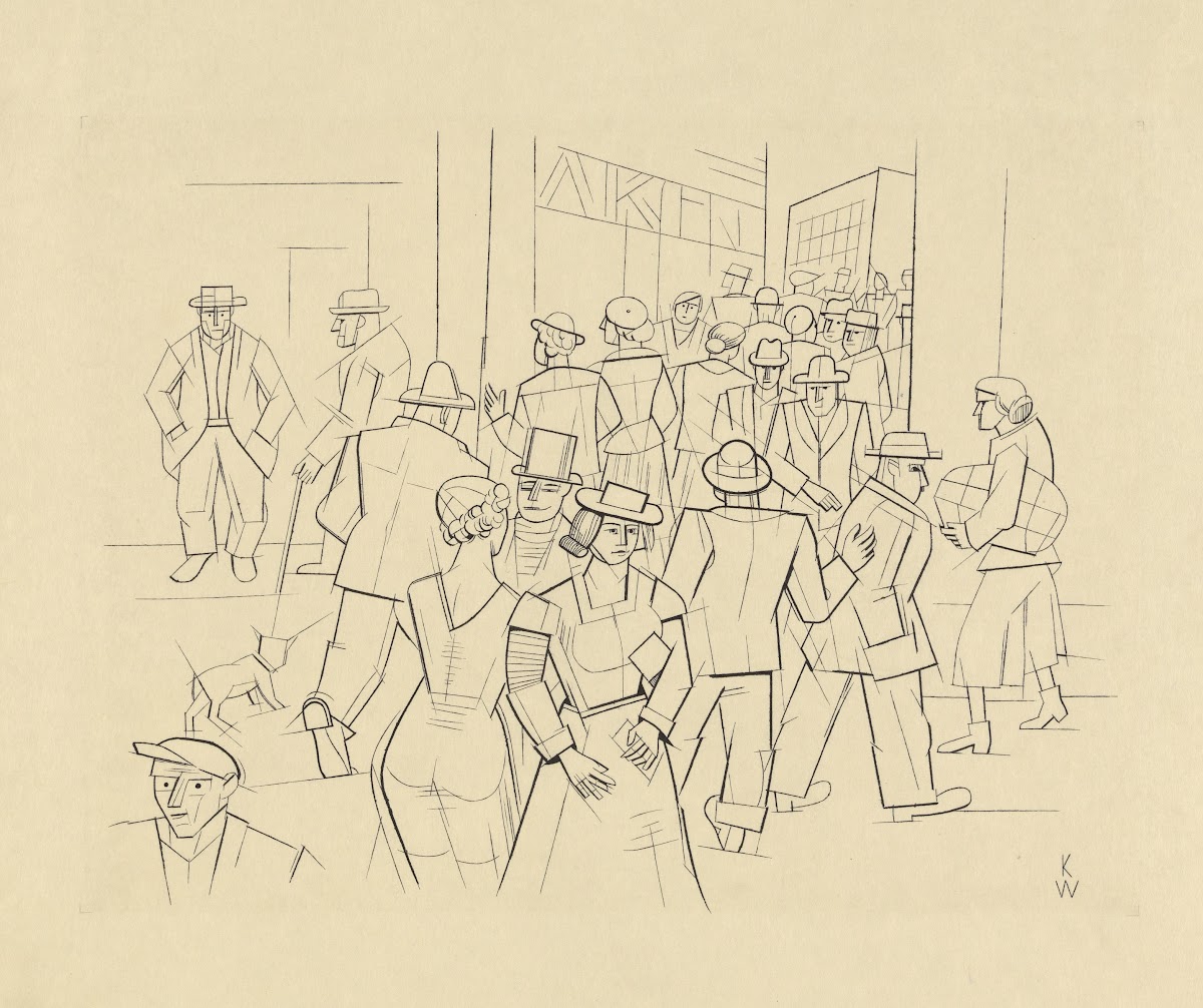 Ohne Titel Passanten around 1933
