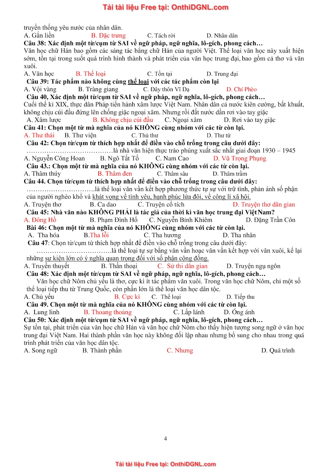 39 Đề ôn HSA - ĐỊnh tính