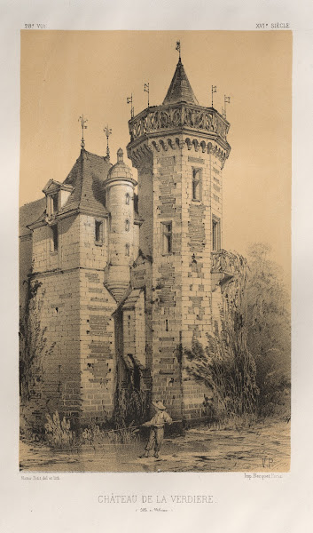 Chateau De La Verdiere Ille en Vilaine 1860