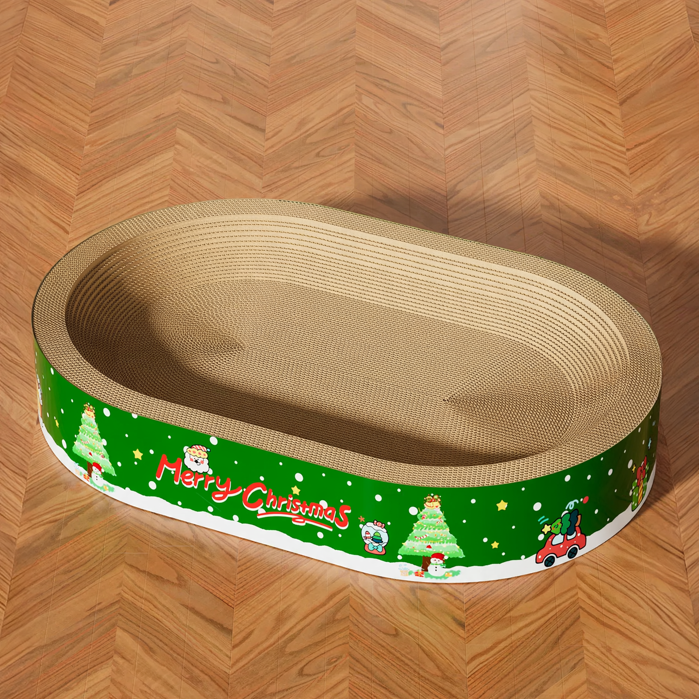 Cardboard scratching board for cats