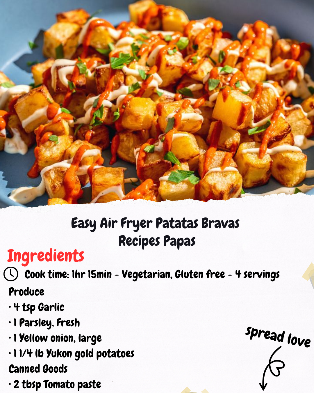 Easy Air Fryer Patatas Bravas Recipes Papas