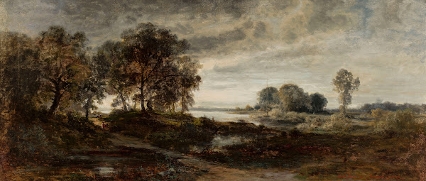 Landscape of the Oder River 1874