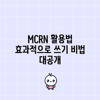 MCRN 활용법, MCRN 초보자, MCRN 전문가, 효과적인 MCRN, MCRN 가이드