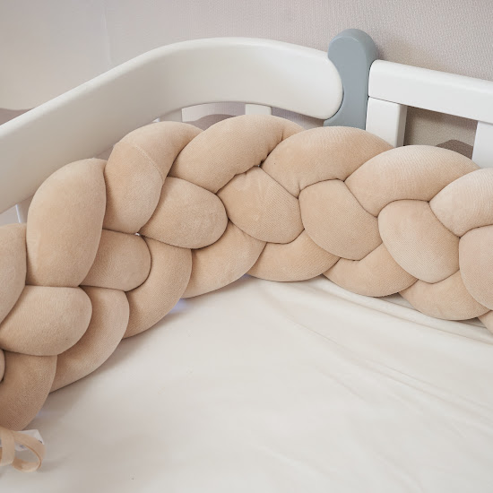 Bumper - pigtail Twins 4-strand 240 cm beige