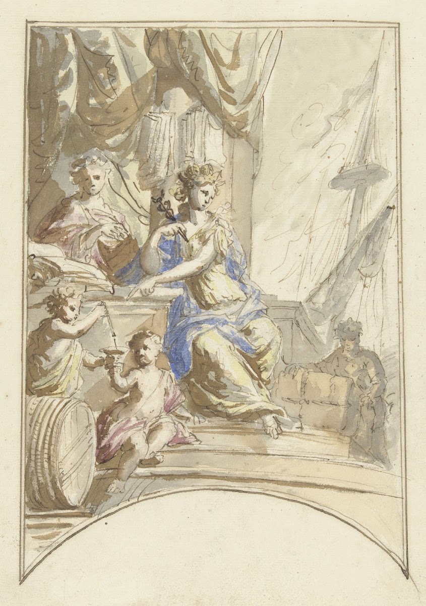 Allegorie op de handel ter zee 1677   1755