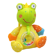 Плюшевая подвеска музыкальная Baby Mix Лягушка мультицвет