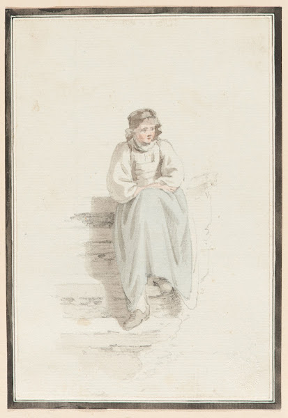 Das Mädchen auf der Steintreppe 1828