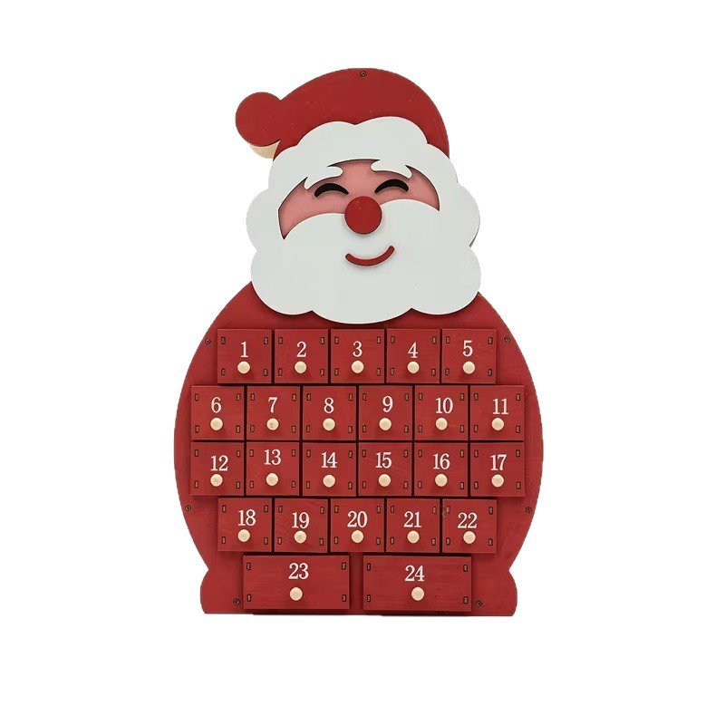 Christmas Countdown Calendar made of wood, various designs