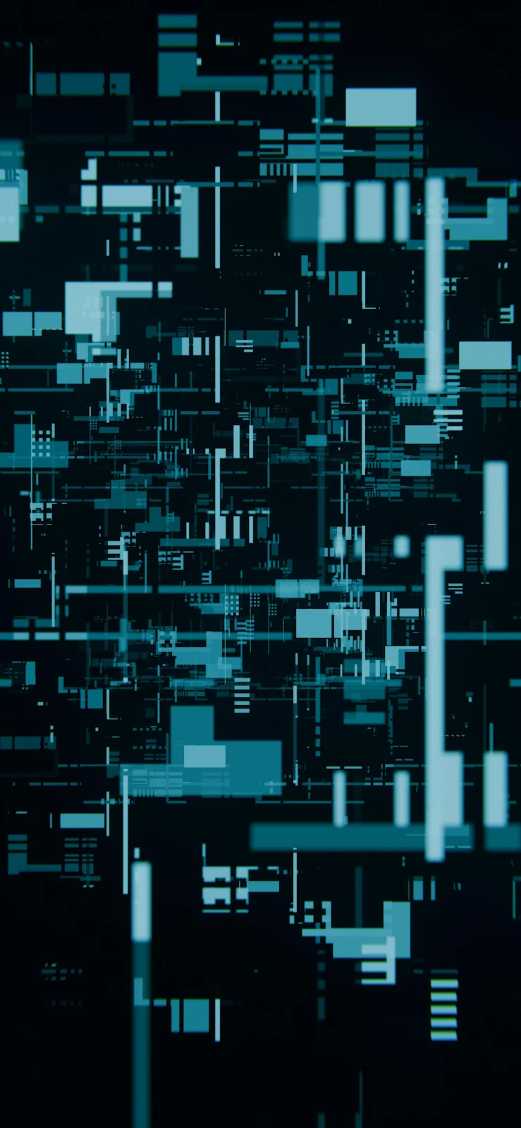 Abstract Digital Data Flow - Digital Abstract Art 4K iPhone Wallpaper (2206x4779)