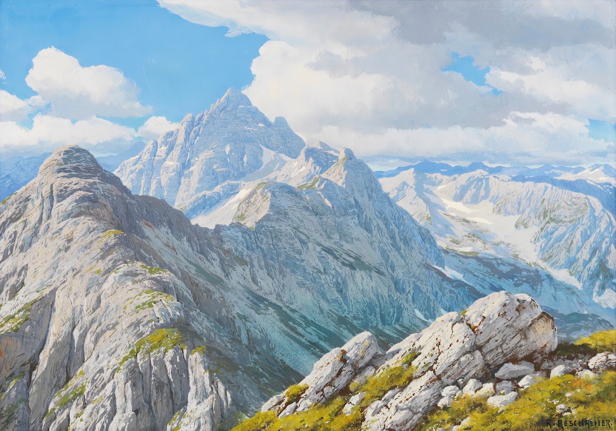 Blick auf den Hochvogel 1900