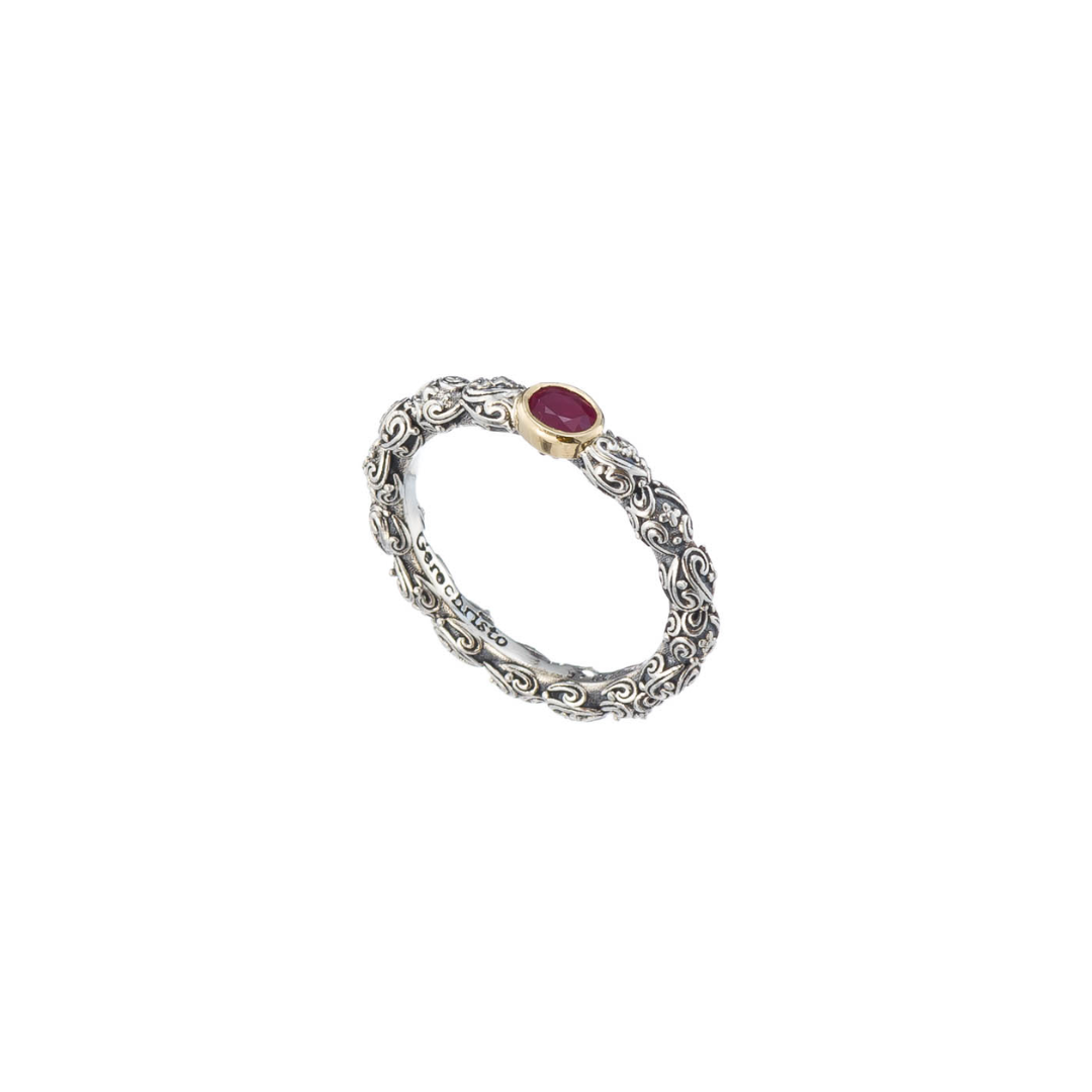 Кольцо Эдем OVAL RHODOLITE