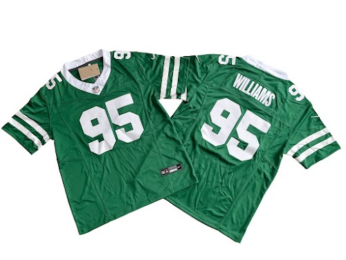 Men's New York Jets 95# Quinnen Williams Gardner Nike Legacy Green Vapor F.U.S.E. Limited Jersey.jpeg