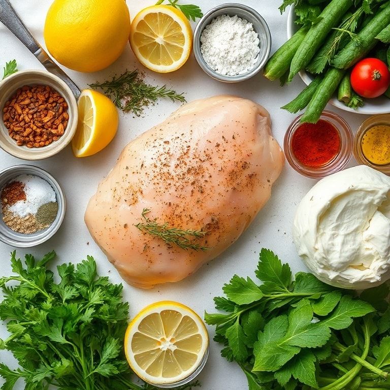 Ingredients for Baked Greek Lemon Chicken – Easy One-Pan Weeknight Dinner