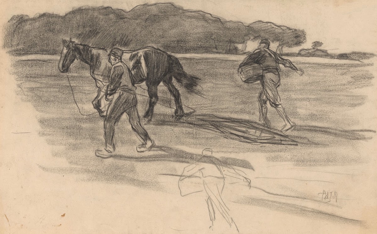 Eggen en zaaien 19th century