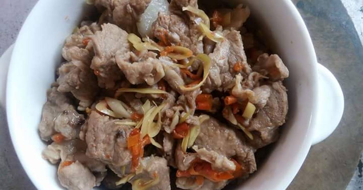 Thịt heo xào sả ớt