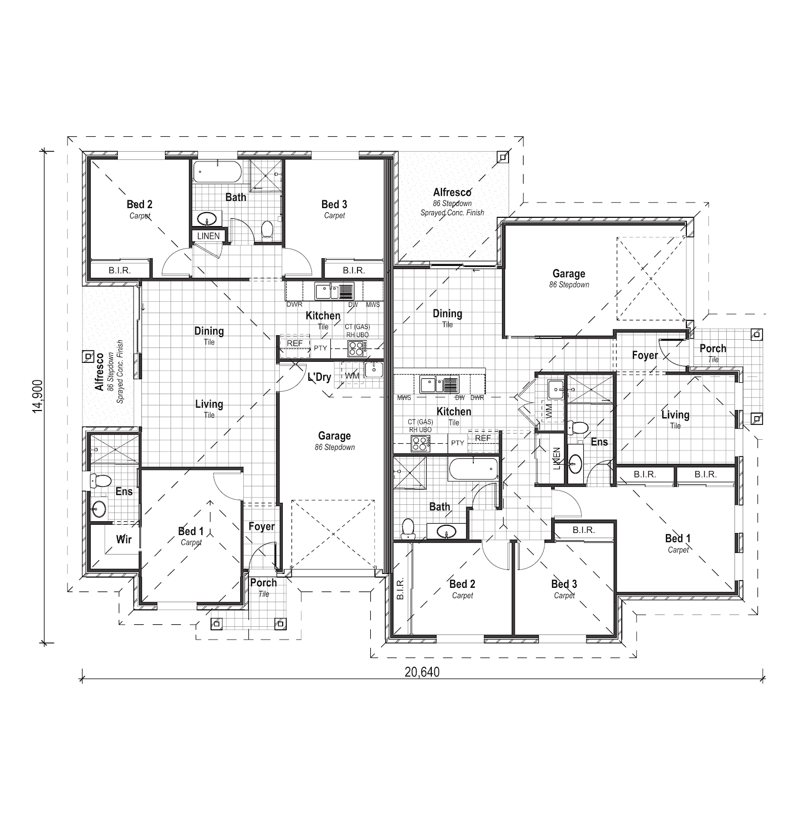 Duplex Investment Property in Warnervale, NSW | Aus Investment Properties - Floor Plan 1