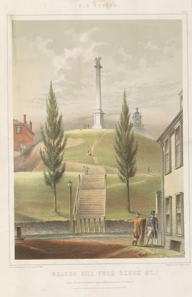Beacon Hill from Derne St 1858