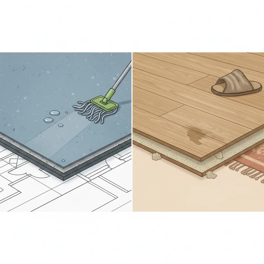 Vinyl hospital grade vs vinyl rumah biasa