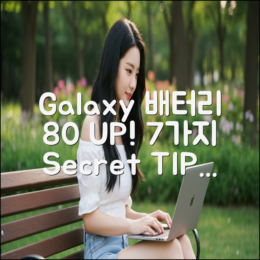 갤럭시 배터리 효율 80% UP! 꿀팁 7가지