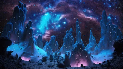 Ai Art, Illustration, Surreal, Nebula, Space 4K Wallpaper Background