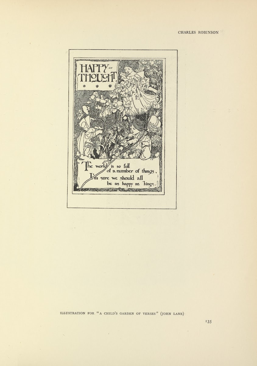 Happy Thought  A Childs Garden Of Verses 1914