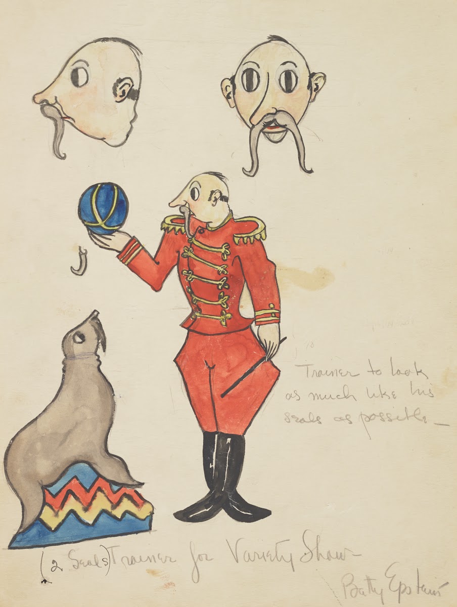 String Fevermarionette Grey Seal Seal Trainer with red military uniform ball and