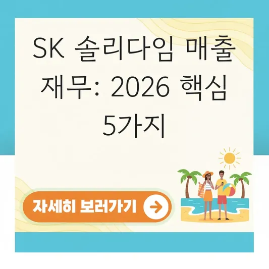 SK 솔리다임 매출액 재무 현황