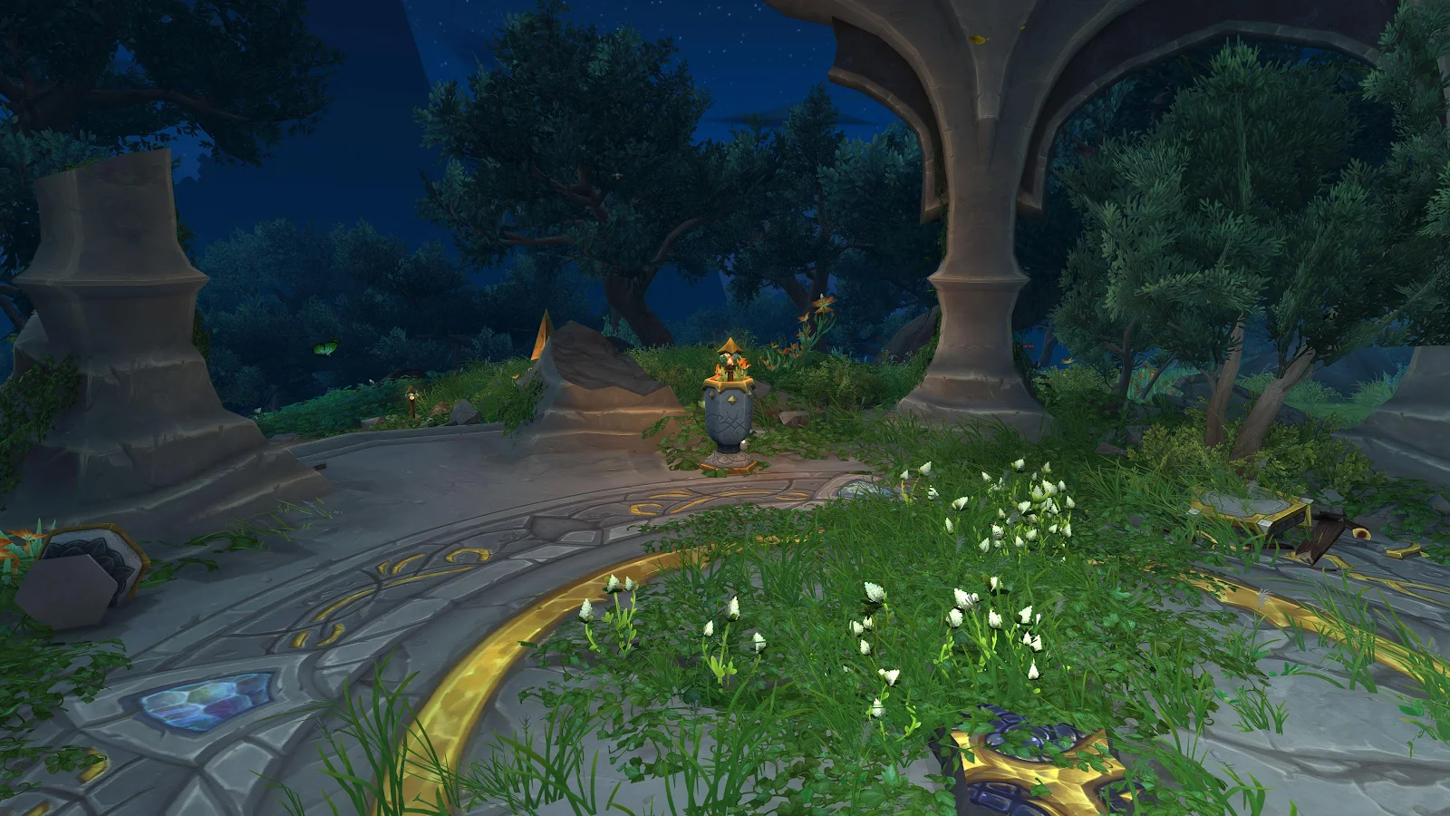 World Of Warcraft Ancient Ruins - Fantasy Game Art 4K Wallpaper (3840x2160)