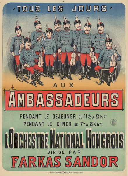 Tous les soirs Aux Ambassadeurs Lorchestre national hongrois dirigé par Farkas S