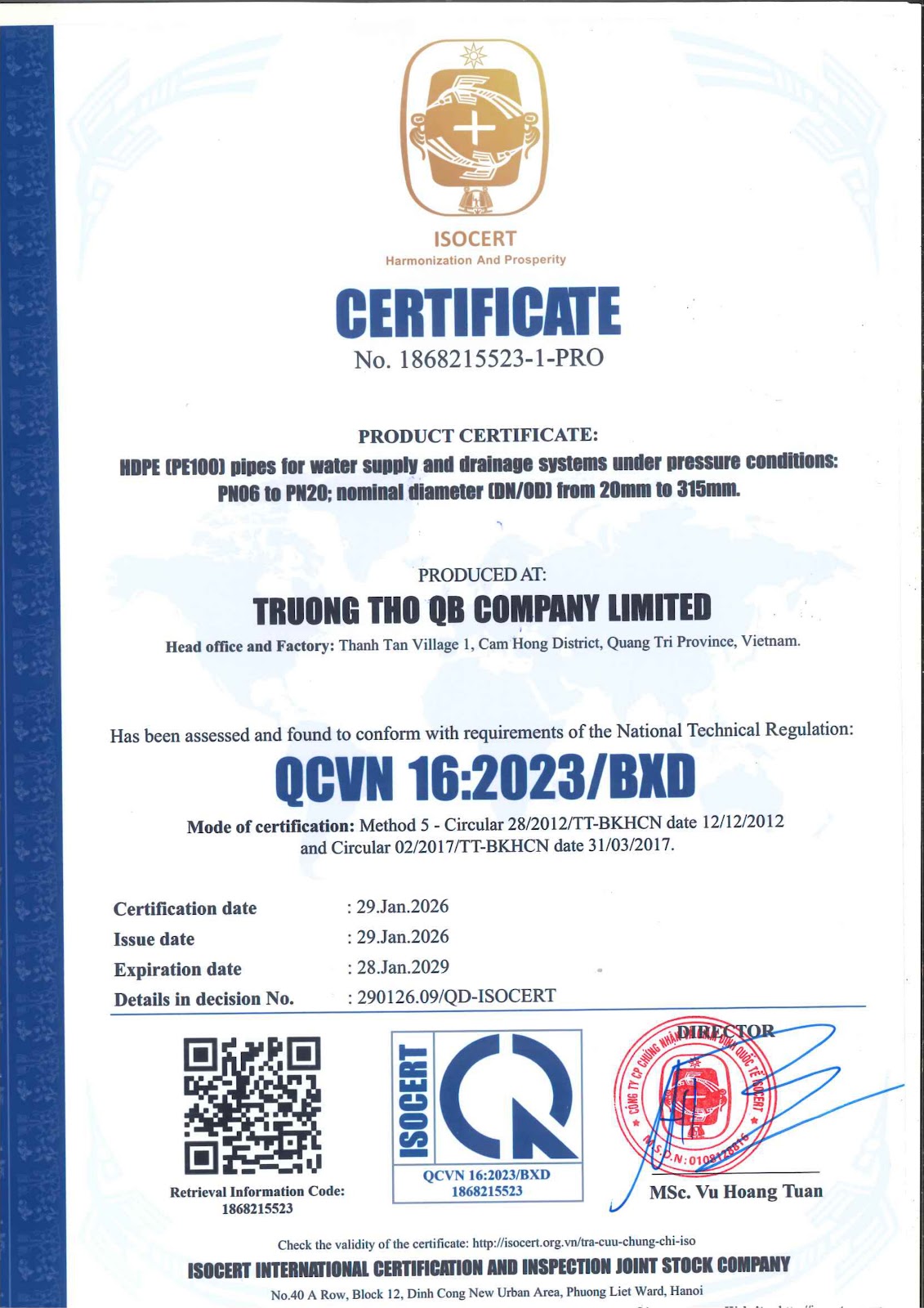 Ống nhựa miền trung