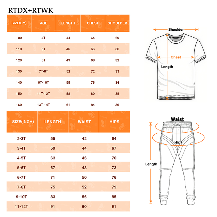 AOP Universal Children's Short Sleeve + MEG Children's Sweatpants