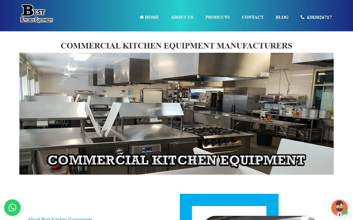 Captura de SS KitchenEquipment Manufacturer Chennai