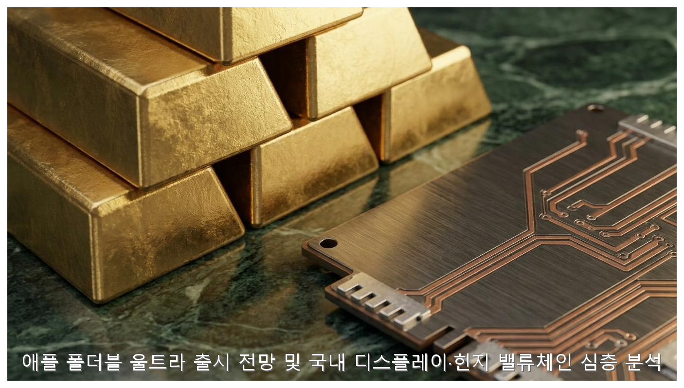 애플 폴더블 울트라 출시 전망 및 국내 디스플레이·힌지 밸류체인 심층 분석 핵심 안내 및 분석 인포그래픽 (6)