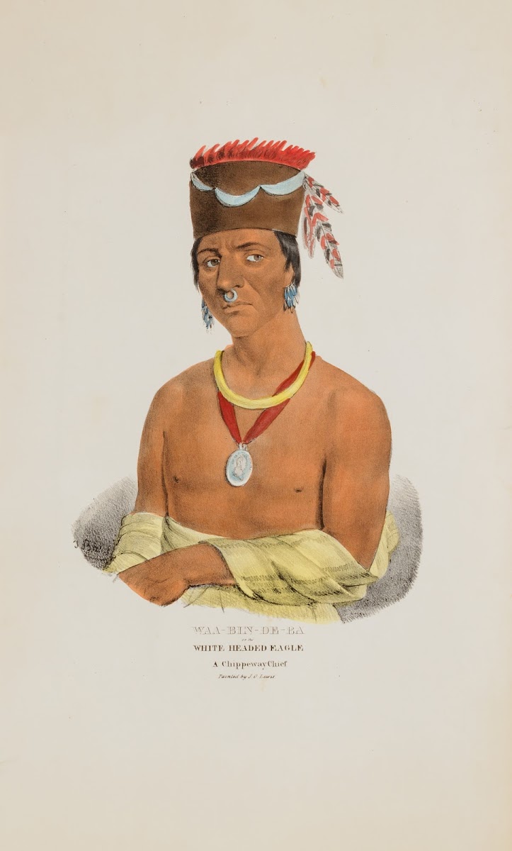WAA BIN DE BA or the White Headed Eagle A Chippeway Chief 1835