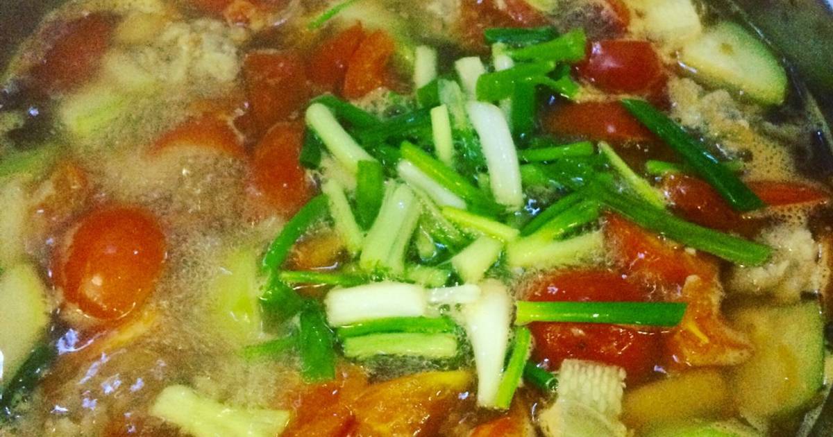 Canh bí nấu thịt băm viên