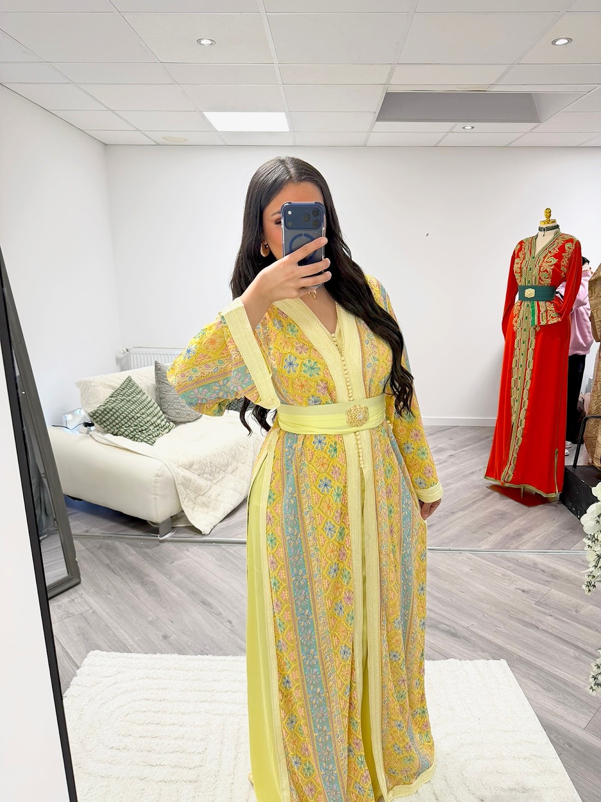 Sari pastel jaune — Maison Zahr