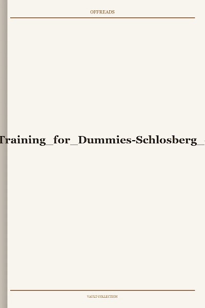Weight Training for Dummies Schlosberg Et Al
