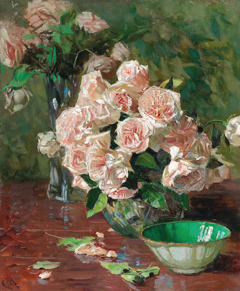 Weiße Rosen II c 1925