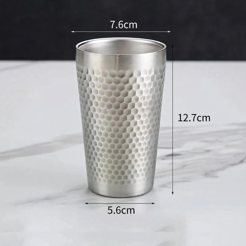 Double-walled stainless steel cup, 175–260 ml