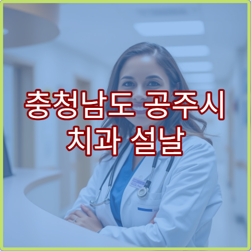 충청남도 공주시 치과 설날 명절 충치·치통 응급 치료 가능한 병원 안내