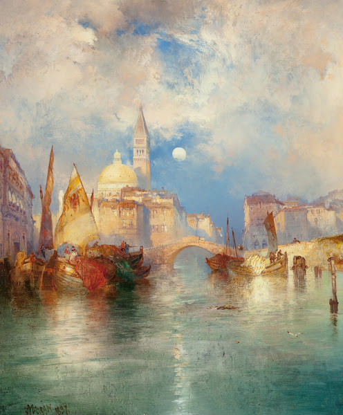 Moonrise Chioggia Venice 1897