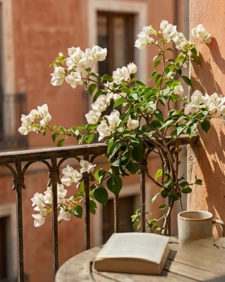 Imported White Phoenix Bougainvillea Plant — view 2