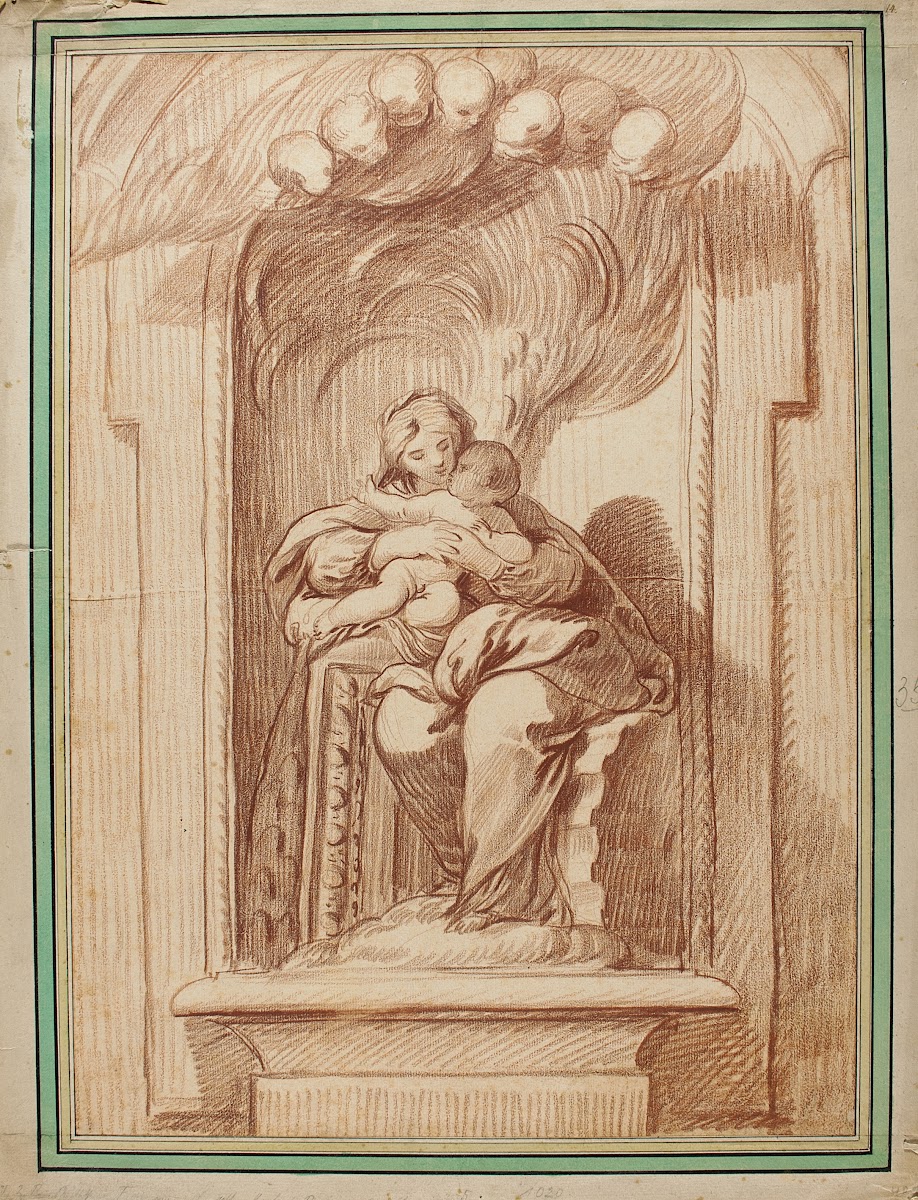 Madonna and Child Seated in a Niche 18th century