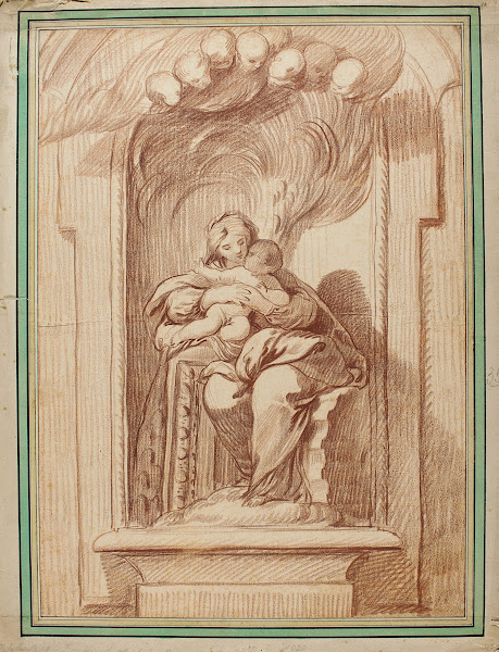 Madonna and Child Seated in a Niche 18th century