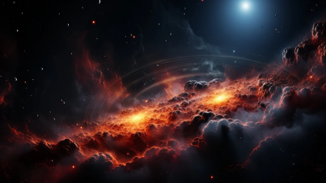 Ai Art, Universe, Space, Nebula, Clouds 2K Desktop Wallpaper