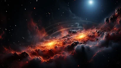 Ai Art, Universe, Space, Nebula, Clouds 2K Wallpaper Background