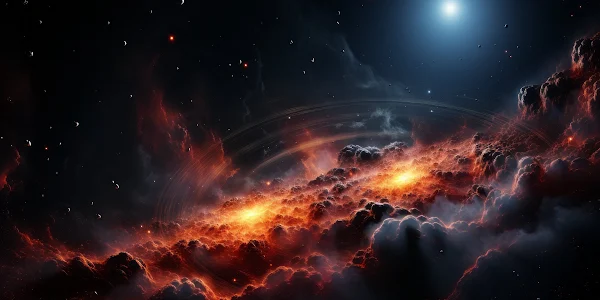 Ai Art, Universe, Space, Nebula, Clouds 2K Wallpaper Background