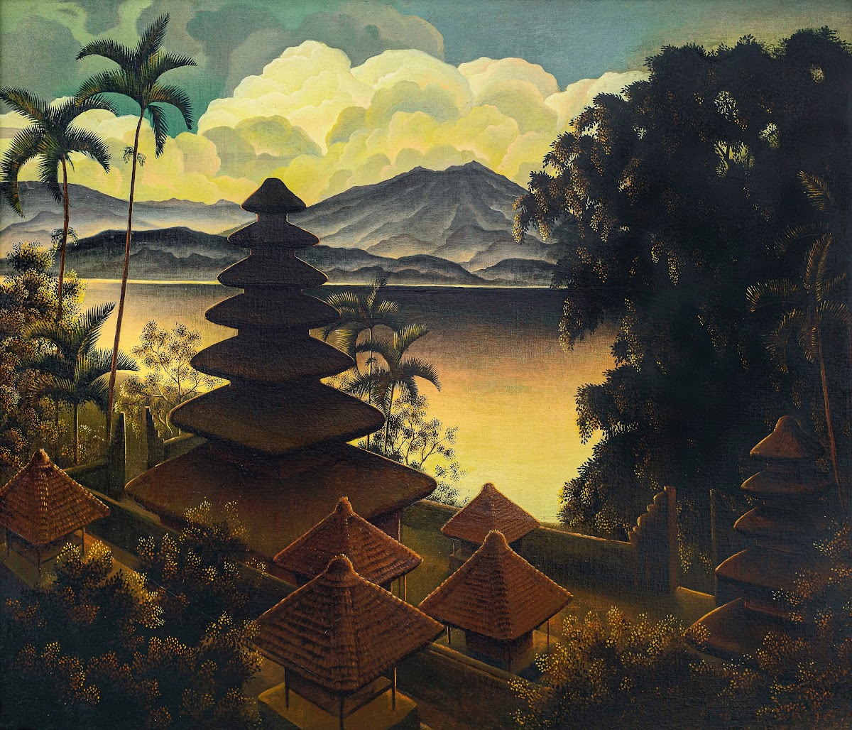 Pagodenlandschaft Landscape with a Pagoda by a Lake 1929