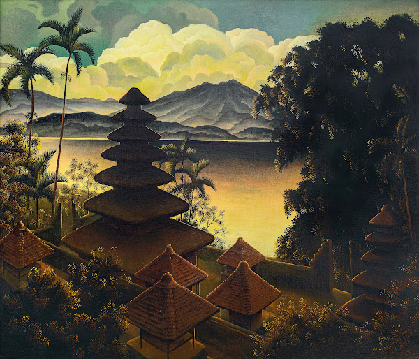 Pagodenlandschaft Landscape with a Pagoda by a Lake 1929